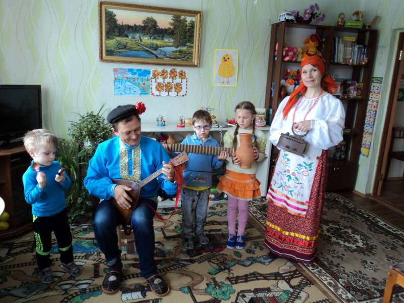 "Предания старины" - фольклорный урок в детском саду "Алёнушка"